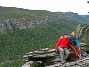 We made it down to the Linville Gorge one last time before I got too preggo to hike into the gorge in early October 