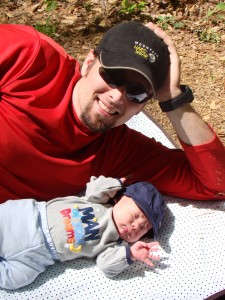 Fun in the sun with Daddy